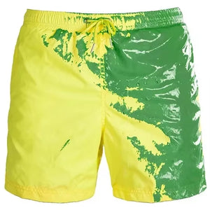 When Exposed to Water, Beach Shorts, Warm-Feeling Color-Changing Shorts Hot Style Swimming Trunks That Change Color