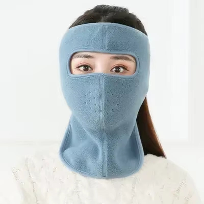 Winter Riding Face Mask Warmth Thickened Neck Ear Protection Wind Cold Resistance Breathable Electric Vehicle Full Mask Autumn